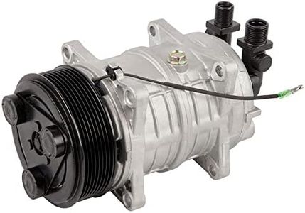 AC Compressor & 123mm 8-Groove A/C Clutch Replaces Diesel Kiki TM-16 488-46120 12v Tama Seltec Zexel Valeo - BuyAutoParts 60-02168NA NEW
