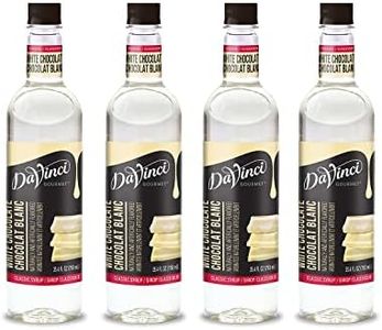 DaVinci Gourmet Classic White Chocolate Syrup, 25.4 Ounce , 25.4 Fl Ounce (Pack of 4)