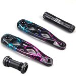 MTB Bicycle Crankset DUB 29 R-SPEC Trail Enduro Bicycle Hollow Bike Crank 165/170/175mm Spindle CNC for E-BIKE (Rainbow Crank 170mm)