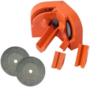 Multipurpose Drill Bit Grinding Sharpener with 2 Grinding Wheels 2025 Upgrade Drill Bit Sharpener, Power Drill Bit Sharpeners Drill Press Sharpening System for All Bits (Orange)