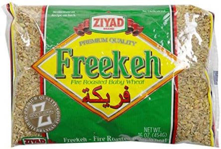 Ziyad Fine Roasted Green Wheat Freekeh, Frikeh, Farik Made from Green Duram Wheat, 16 oz