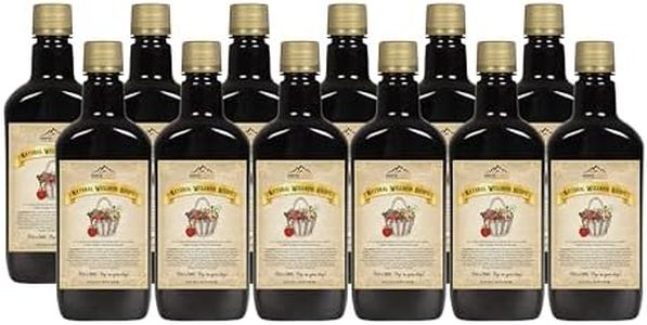 MOUNTAIN ESSENTIALS Natural Wellness Recipe Apple Cider Vinegar with Elderberry Juice Liquid Complex 25 oz | Natural Tonic Detox & Energize Body | Organic Wildcrafted Herbs & Spices Pack of 12