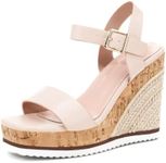 Coutgo Womens Platform Wedge Sandal