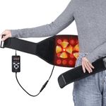 UTK Heating Pad for Lower Back with 3 Vibration Modes, Heated Waist Wrap with adjustable Strap Hot Enough (39℃~71℃), XXL