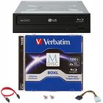 Produplicator LG 16x WH16NS40 Internal Blu-ray Burner Bundle with 100GB Verbatim M-Disc BDXL and Cable Accessories