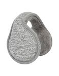 Surblue Unisex Ladies Warm Knit Mink Cashmere Winter Pure Color Earmuffs with Fur Earwarmer, Adjustable Wrap,Grey,Large