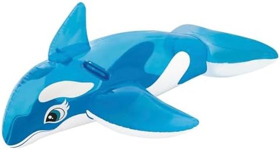 INTEX Lil' Whale Inflatable Pool Float: Animal Pool Toy for Kids – 2 Heavy-Duty Handles – 88lb Weight Capacity – 60" x 45" – for Ages 3+
