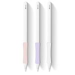 3 Pack iPencil Grips Case Cover Silicone Sleeve holder Compatible with Apple Pencil (USB-C)&Apple Pencil (2nd Generation),iPad Pro 11 12.9 inch 2018,White, Pink, Purple