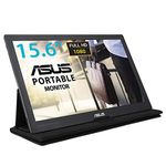 ASUS MB169C+ 15.6 Inch Portable Monitor, FHD (1920x1080), IPS, Flicker free, Low Blue Light, TUV certified, Only compatible with USB-C over Display Port