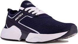 Nautica Men's Casual Athletic Lace-Up Fashion Sneakers-Walking Shoes-Lightweight Joggers-Andino 2-Navy White Size-12
