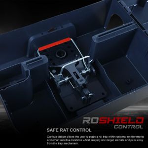 ROSHIELD Rat Trap Protector Box – Secure Rodent Bait Station
