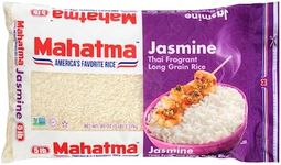 Mahatma Jasmine Rice, 5lb Bag of Rice, Thai, Indian, or Cambodian Fragrant Flavored Rice, Stovetop or Microwave Rice