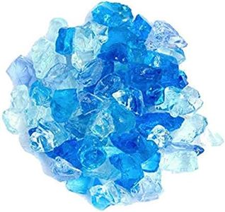 Hiland RGLASS-BB Pit Fire Glass i n Bahama Blend, Extreme Tempature Rating, Good for Propane or Natural Gas, 10 Pounds, 10 lb