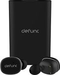 DEFUNC TRUE Wireless Bluetooth Headphones with 60 Hours Play/Talk time, Premium Stereo Sound, Bluetooth 5.0, built in Mic, comes with a slim 2100mAh POWERBANK Charging Carry Case