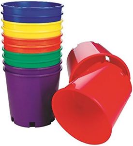 S&S Worldwide Large Stacking Buckets. Includes 12 Plastic Buckets, 2 Each in 6 Colors. 8" H X 8-1/2" Top Diameter. Use for Storage, Toss Targets or Speed Stacking Games.