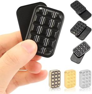JUDIXY Fidget Slider for Adults - Mini Slide Metal Fidget Toys, Anxiety Relieving Metal Fidget, Stress Reducing Toy Gift for Adults & Teen（Black）