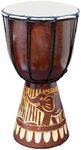 Djembe Drum Carved Bongo African in