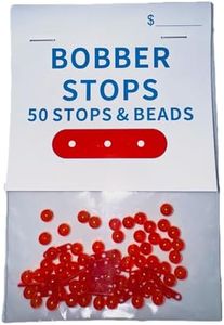 KAYYIPEX Bobber Stops and Fishing Beads-Three Hole-25 Stops and 50 Beads