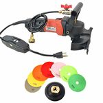 Hardin WVPOLSET 4 Inch Var Speed Polisher and 8 pc 4 Inch Diamond Polishing Pad Set