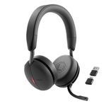 Dell WL5024 Pro Wireless ANC Headset - Hybrid Active Noise Cancellation, AI-Based Noise Cancellation Microphone, Leatherette Headband, Effortless connectivity, Microsoft Teams/Zoom Certified - Black