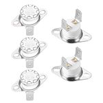 uxcell KSD301 Thermostat 230°C/446°F 10A Normally Closed N.C Adjust Snap Disc Temperature Switch for Microwave,Oven,Coffee Maker 5pcs