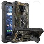 Ailiber Compatible with Kyocera DuraForce Ultra 5G, Kyocera Ultra 5G E7110 Case with Screen Protector, for Magnetic Car Mount, Kickstand Holder, Rugged Phone Cover for DuraForce Ultra 5G UW-Camouflage