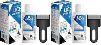 Lice No More Lice Killing Shampoo 4 FL OZ - Maximum Stregth With Special Lice Comb - Made in the USA (Pack of 2)