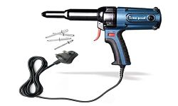 Blazon Tools Timeproof Pistol Heavy Duty Fast Hitting Electric Rivet Gun TAC-500 Industrial Grade Electric Powered 400W Capacity 3.0mm-5.0mm Blind Rivets BIS 3 PIN Plug