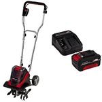 Einhell GE-CR 30 Li-Solo Power X-Change Cordless Tiller - Supplied without Battery & Charger & Original Einhell 18V 4.0 Ah Power X-Change Starter Kit