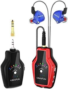 KIMAFUN Wireless in Ear Monitor System, Personal Wireless IEM System Earphone for Musicians, Singers (1TX+1RX)