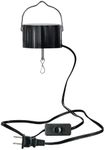 Goolyrusim Hanging Display Motor Plug in, Mount Electric Motor, Slow Rotating Motor, Mirror Disco Ball Socket Operated Revolving Motor for Wind Spinner Chime Sun Catcher Baby Crib Spinning Art