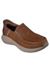 Skechers Men's Parson-Oswin Slip-in Moccasin, Desert, 10 Wide