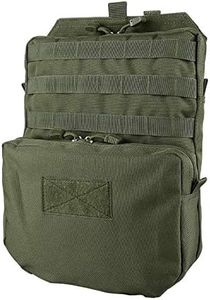 LIVANS Tactical Molle Hydration Pack Mobility Hydration Carrier Military Hydration Pouch for Plate Carrier Molle Water Bladder Holder for Hiking,Biking,Climbing (Bladder not Included)