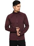 PERF Regular Fit Wine Jacket for Men (PMCFW17091-Wine_L)