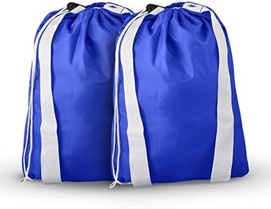 Keeble Outlets Laundry Bag | 30 * 40 XL Laundry Basket | 100% Nylon Laundry Hamper | Blue Cruise Ship Essentials | Pack of 2 Organizer for Room Organization | Travel-Friendly