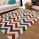 ELFIN RUGS Handwoven U.K Collection Woolen Tufted Carpets for Area Rugs and Carpets for Living Room, Bedroom, Hall Size 4x6 feet (120x180 cm)