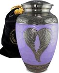 Purple Angel Cremation Urn for Ashe