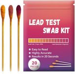 AAwipes Lead Test Kit (20 Pcs Lead Check Swabs) Results in 20-Seconds by Using Water Only, No White Vinegar Required. Lead Test Strips for Home, Paints, Dishes, Toys, Metal, Ceramics, Wood (LSB20)