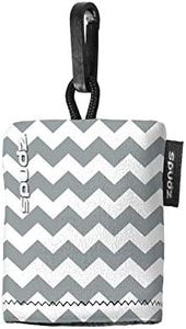 SPUDZ Classic | Microfiber Cloth Screen Cleaner and Lens Cleaner | Open Bottom | Gray Chevron | 10 x 10 Inches