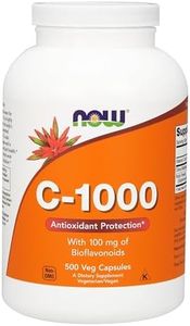 NOW Foods Vitamin C-1000, 500 Vegetarian Capsules