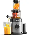 Juicer Machines, TOPZEE Cold Press Juicer, Easy to Clean with Brush