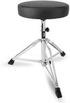 Pyle Adjustable Drum Throne Stool - Portable with Double-braced Tripod Legs, Foam-Cushioned Seat, Perfect for On Stage and in-Studio Use PSEATDRM28.5