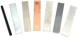 EISCO-Metal Electrodes 7 Piece Set, Aluminium, Copper, Zinc, Nickel, Tin, Iron & Graphite Eisco Labs