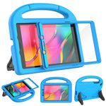 SUPLIK Kids Case for Samsung Galaxy Tab A 8.0 inch 2019 (SM-T290/T295), Galaxy Tab A 8.0 2019 Case with Screen Protector, Durable Lightweight Shockproof Handle Stand Protective Cover, Blue