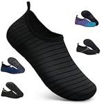 Beach Swim Aqua Socks Barefoot Water Shoes Swimming Yoga Sea Snorkeling Diving Pool Women Mens, Tw Black, 6/7 UK