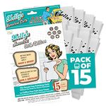 Molly's Marvelous Cloth, Streak-Free, Lint-Free Microfiber Cleaning Cloth, Polishing Cloth for Glass, Stainless Steel, Use for Kitchen, Bath, Cars, Detailing, Reusable (16" by 15.75") (Gray, 15pk)