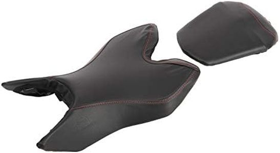 YAMAHA Seat Cover for YZF R15 Ver 3.0 (Red Stitching, Black) Y6ABK7SCRD18 | Motor Bike
