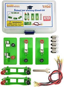 EUDAX Physics Science Lab Learning Circuit kit,Electricity Experiment Set,Building Circuits for Kids Junior Senior High School Students (Basic kit)