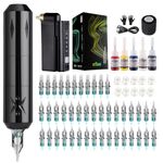 STIGMA Tattoo Kit Wireless Rotary Tattoo Machine Tattoo Battery 50pcs Tattoo Cartridge Needles Tattoo Ink Set with Tattoo Accessories STP29KITP199-1