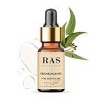 RAS Luxury Oils Frankincense Pure Essential Oil, Promotes hair Growth, reduce acne and promotes even skin tone | 100% Vegan, Paraben & Cruelty Free | Natural & Organic for All Skin Types, 10ml
